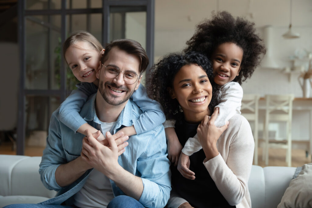 Portrait Of Happy Multiethnic Family